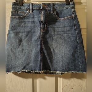 Denim Mini Skirt in Blue - Classic Casual Style